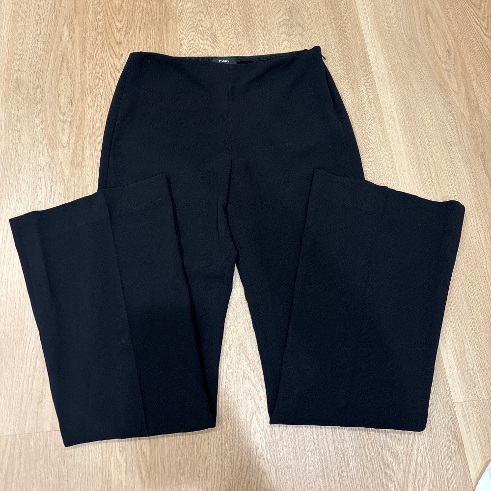 Theory Black Boot Cut Pants